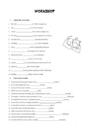 English Worksheet: worksheet