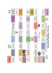 English Worksheet: Can You Challenge -Boardgame