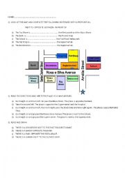 English Worksheet: Giving Directions