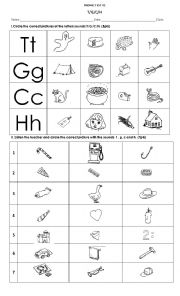 English Worksheet: Consonants Sounds