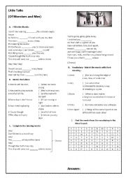 English Worksheet: Little Talks - Of Monsters and Men