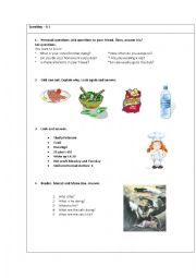 English Worksheet: Oral exam card for kids. Marcel and Mona Lisa