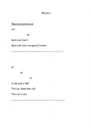 English Worksheet: Phonics