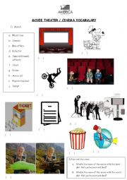 English Worksheet: Cinema / Movie Theater Vocabulary