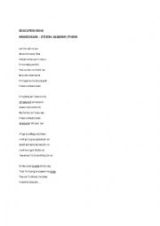 English Worksheet: BRUNO MARS EDUCATION SONG