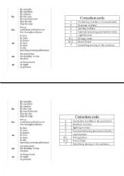 English Worksheet: correction code