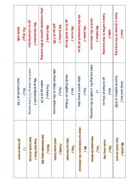 English Worksheet: Present Simple Game