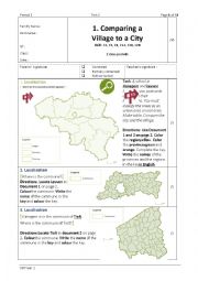 English Worksheet: SST1 T06. T1 Urban and Rural