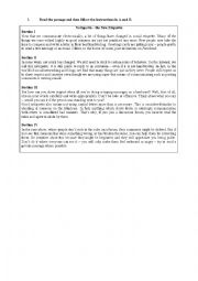 English Worksheet: Reading: Netiquette-The new etiquette