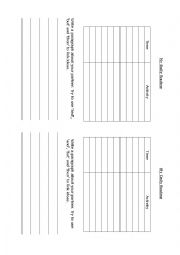 English Worksheet: Present Simple Daily Routine - Pair work