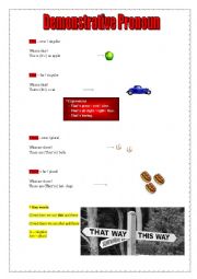 English Worksheet: Demonstrative Pronouns