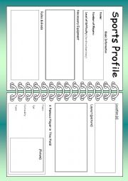 English Worksheet: Sports Profile