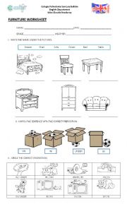 English Worksheet: FURNITURE