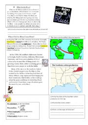 English Worksheet: The history of the blues