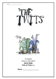 English Worksheet: The Twits - Folio Booklet - Year 4-5