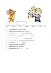 English Worksheet: pronoun