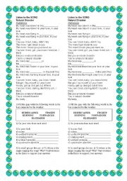 English Worksheet: Song - Vocabulary about the weather.