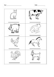 English Worksheet: Guess animal sound