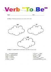 English Worksheet: Verb To Be