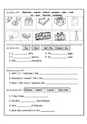 English Worksheet: present simple