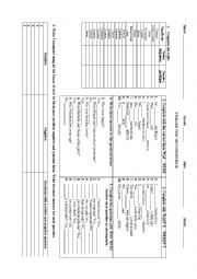 English Worksheet: Test Verb To Be in past- Regular verbs