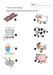 English Worksheet: Farm Animals