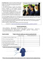 English Worksheet: Graduation Day