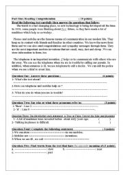 English Worksheet: 8 grade