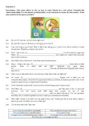 English Worksheet: Phrases to give advice