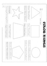 English Worksheet: Color Review