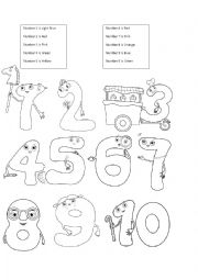 English Worksheet: Charlie and the numbers