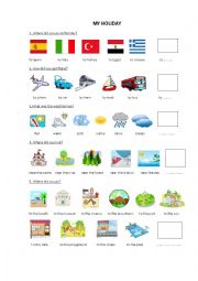 English Worksheet: Did you have a good holiday?