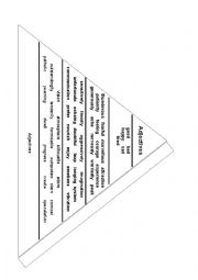 English Worksheet: Vocabulary pyramid 3D ESL