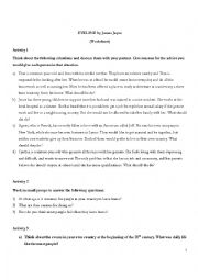 English Worksheet: Evelyne short story activity sheet