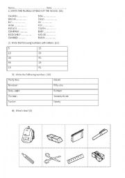 English Worksheet: english evaluation 