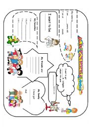 English Worksheet: all about me