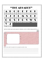 English Worksheet: The Alphabet 