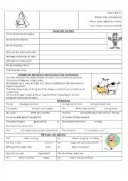 English Worksheet: Basic Language revision