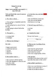 English Worksheet: first day at school