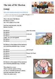 simple past video worksheet (Mr Morton)