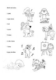 English Worksheet: Activities- matching.