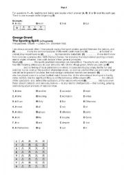 English Worksheet: Cambridge FCE mock exam - Use of English