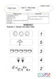 Number 1-5 worksheet