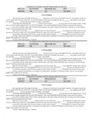 English Worksheet: Linking words