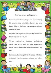 English Worksheet: Spelling