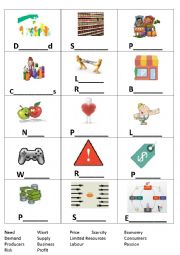 English Worksheet: Economics and Business Words