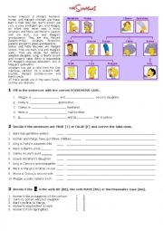 English Worksheet: Simpson possesive case
