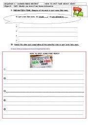 English Worksheet: Fake news