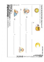 English Worksheet: Times of the day