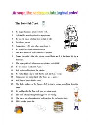 English Worksheet: Arrange the sentences into logical order